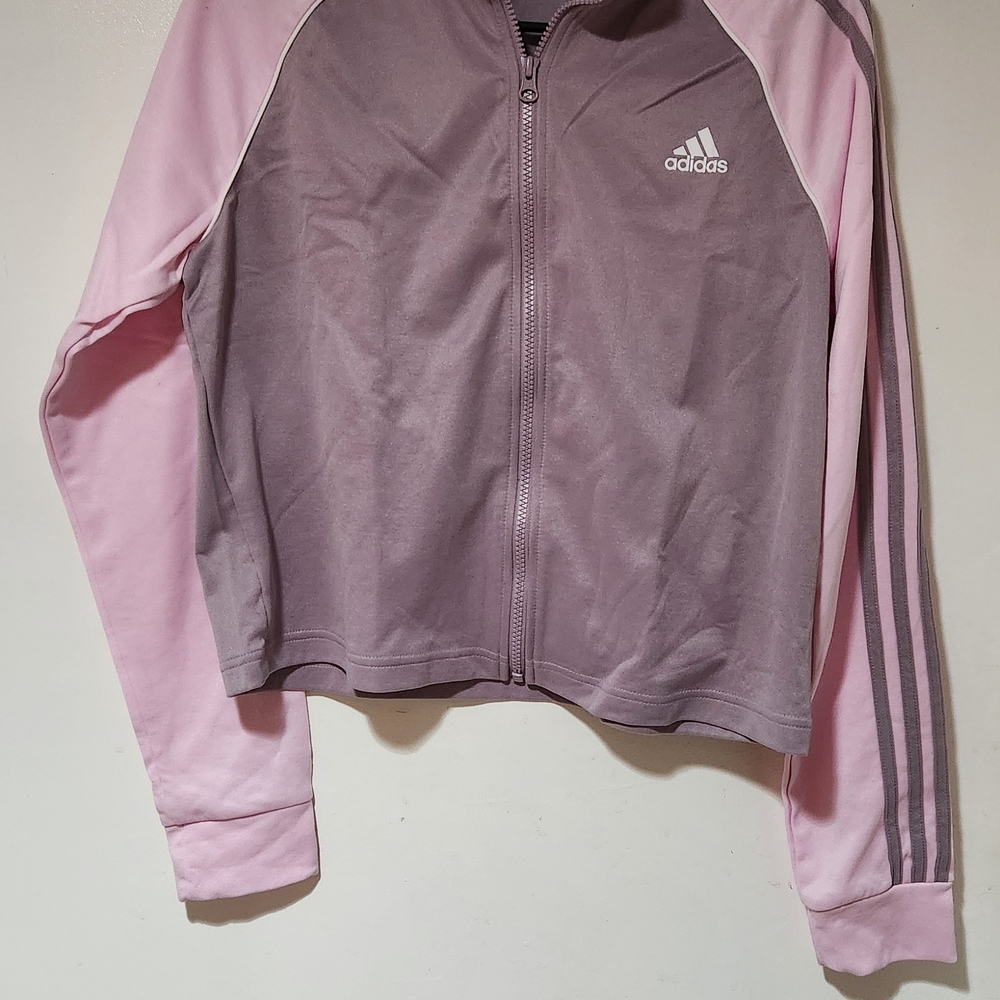Adidas Women's Pink and Purple Track Suit